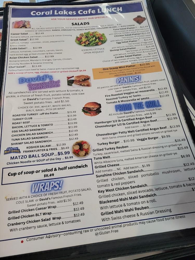 Coral Cafe Menu image 1